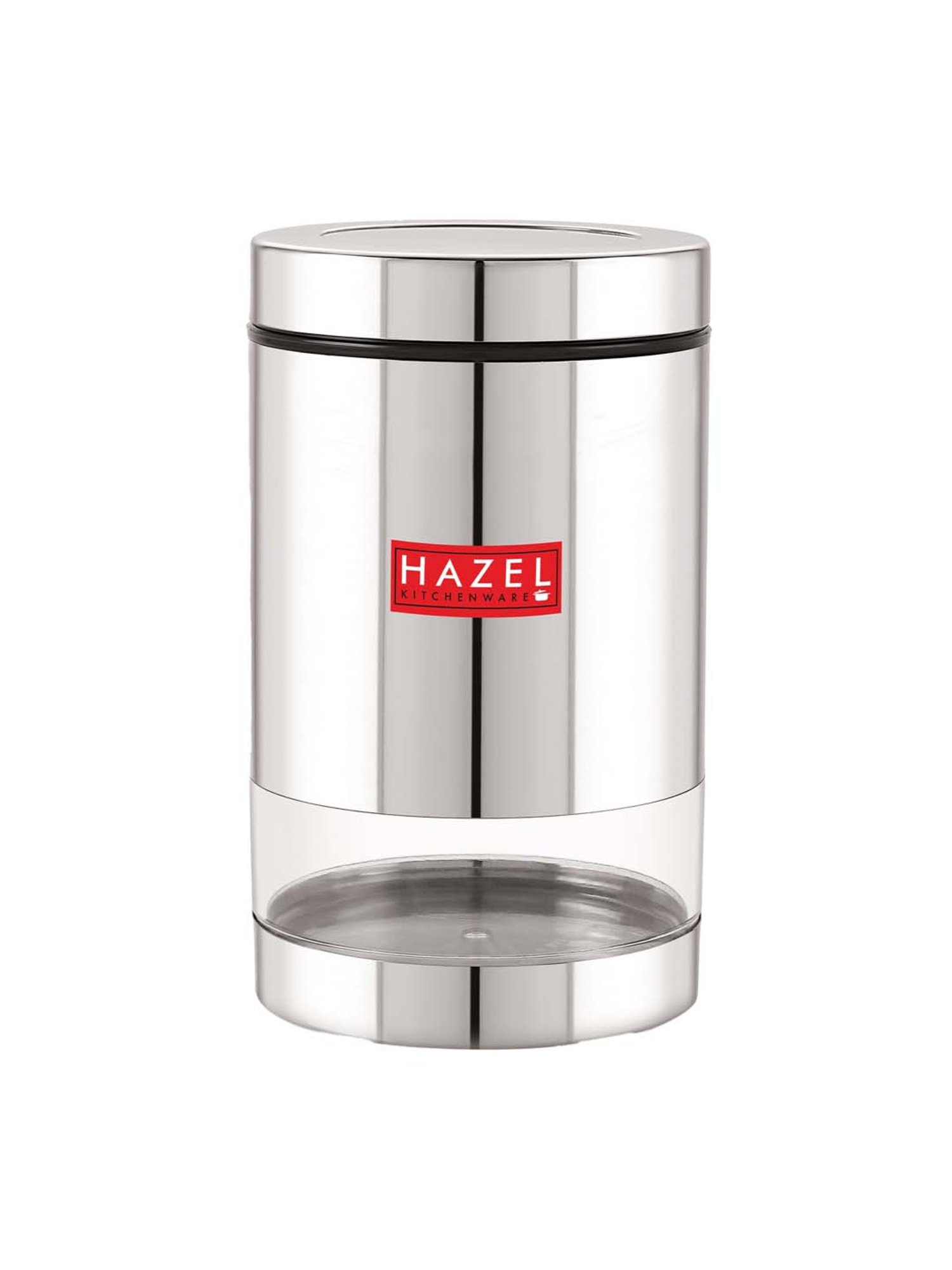 HAZEL Silver Stainless Steel Container (0.7 L) - Set of 1