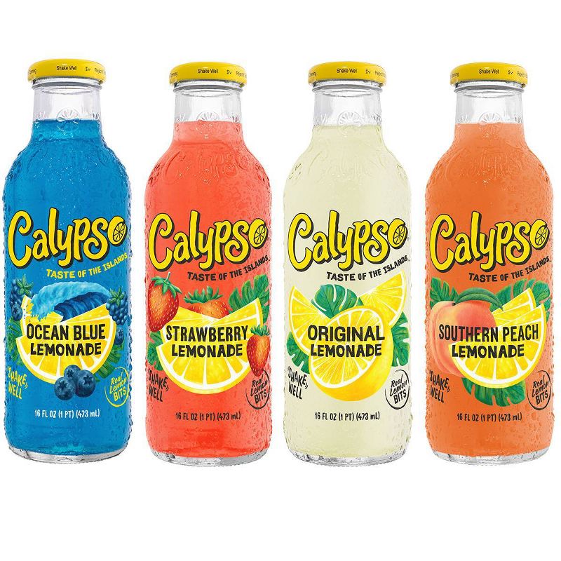 Calypso Ocean Blue Lemonade - 16 fl oz Glass Bottle
