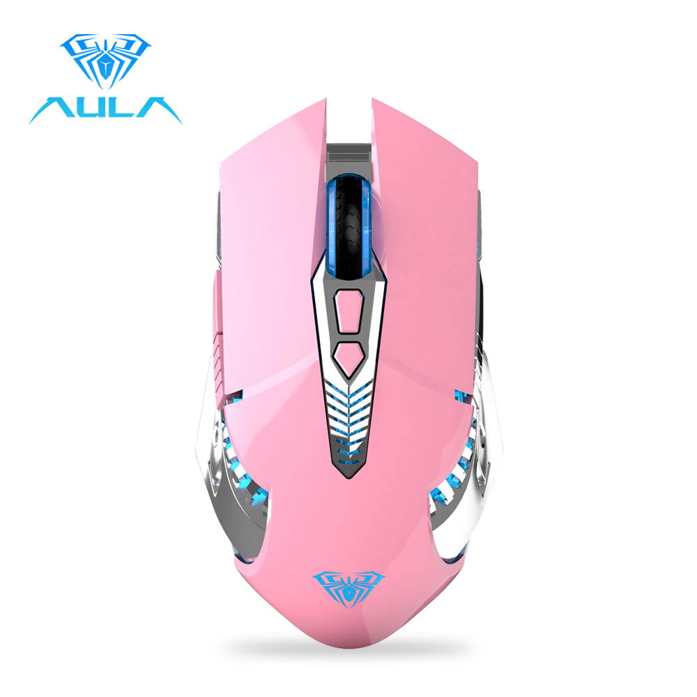 AULA SC200 Wireless Rechargeable Mouse 7 Buttons Bluetooth3.0/5.0 USB 3 Modes Optical Ergonomic Mouse Gamer for Desktop Laptop