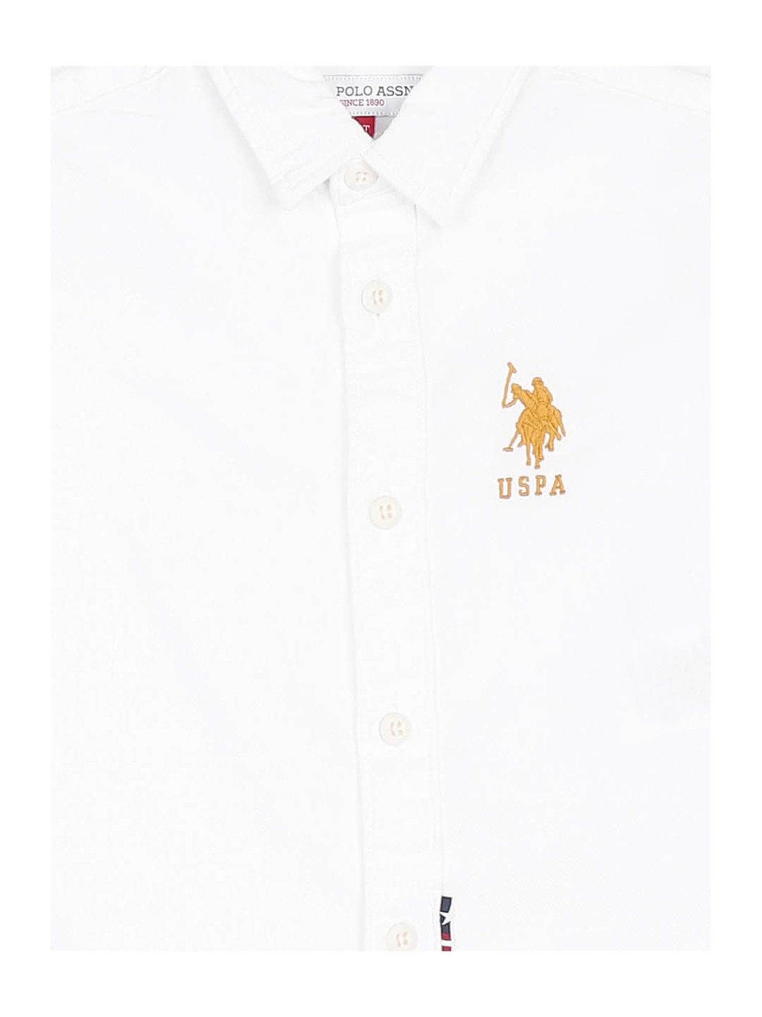U.S. Polo Assn. Kids White Solid Shirt