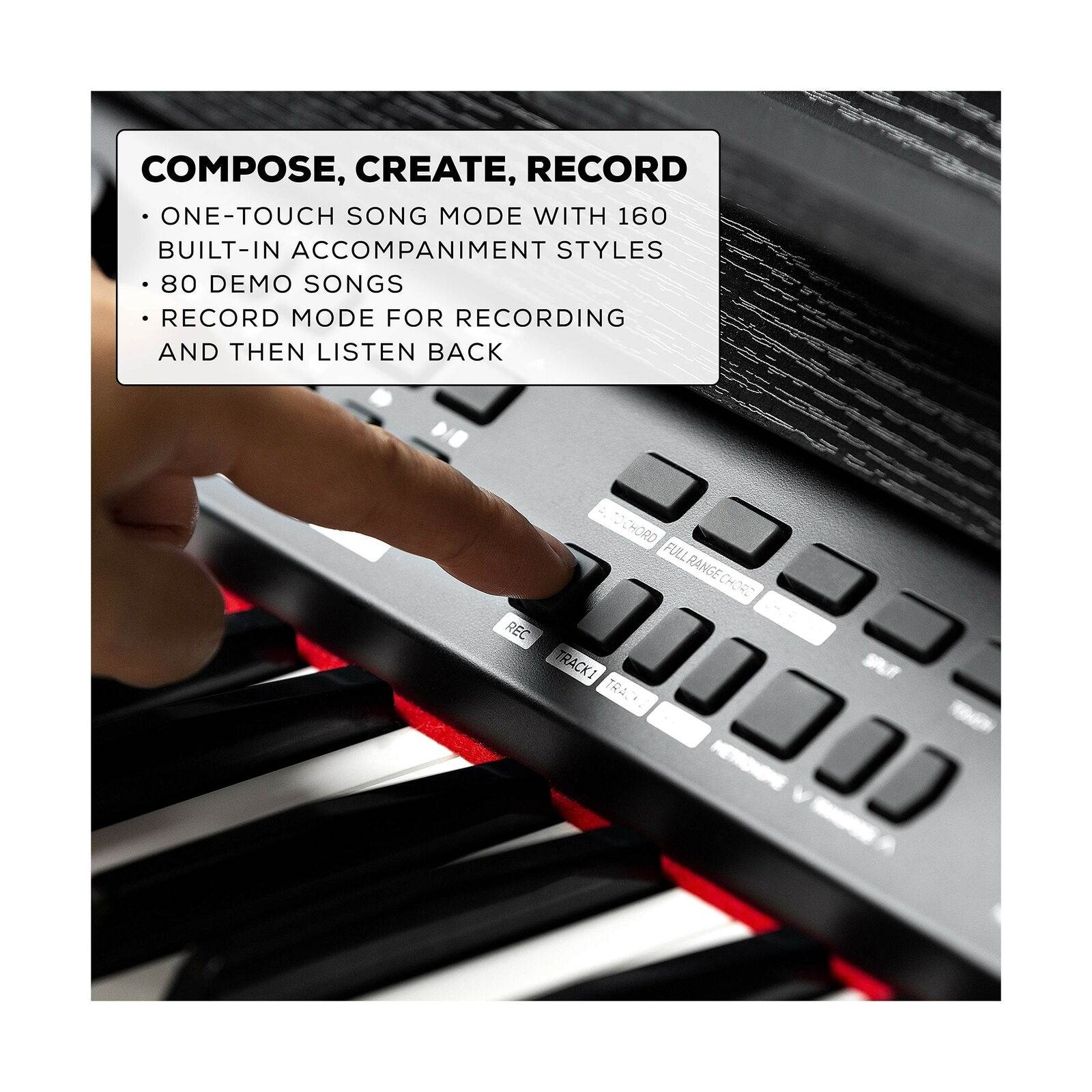 Alesis Virtue - 88-Key Beginner Digital Piano with Full-Size Velocity-Sensiti...