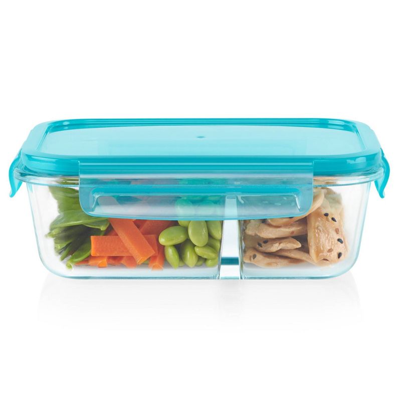 Pyrex Meal Box 3.4 Cup Rectangular Glass Food Storage Container - Blue