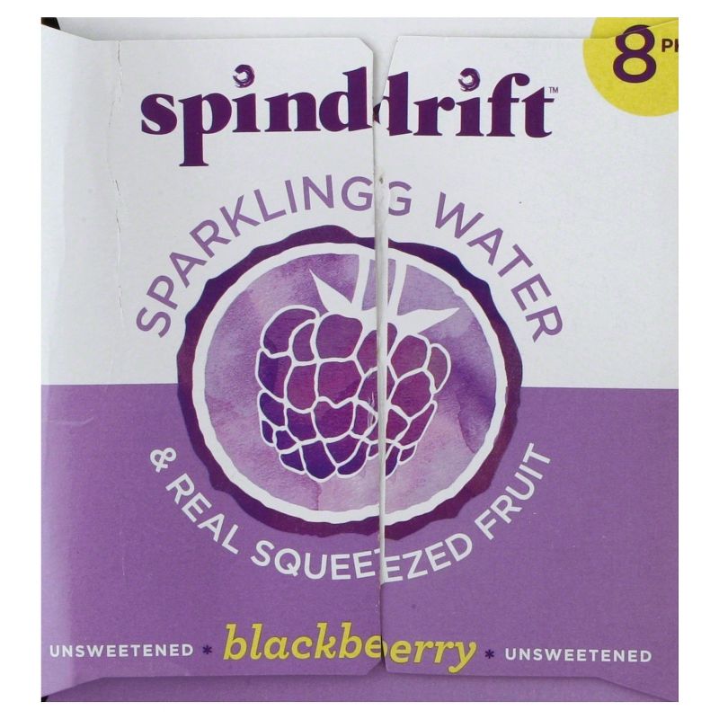 Spindrift Sparkling Water Blackberry -8pk/12 fl oz Cans