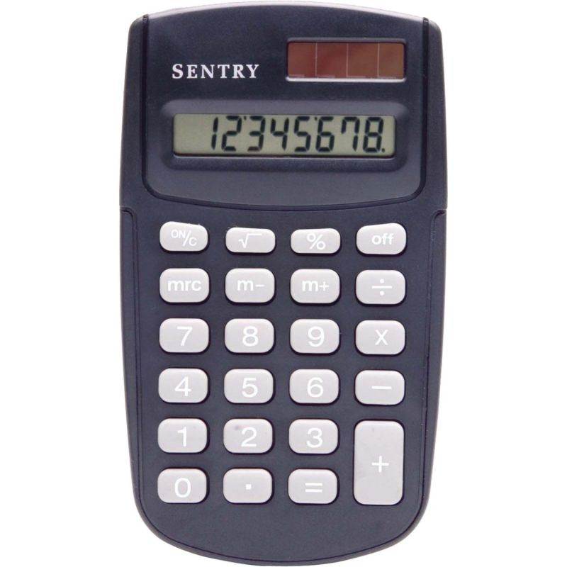Sentry CA338 Dual-Power Calculator Black