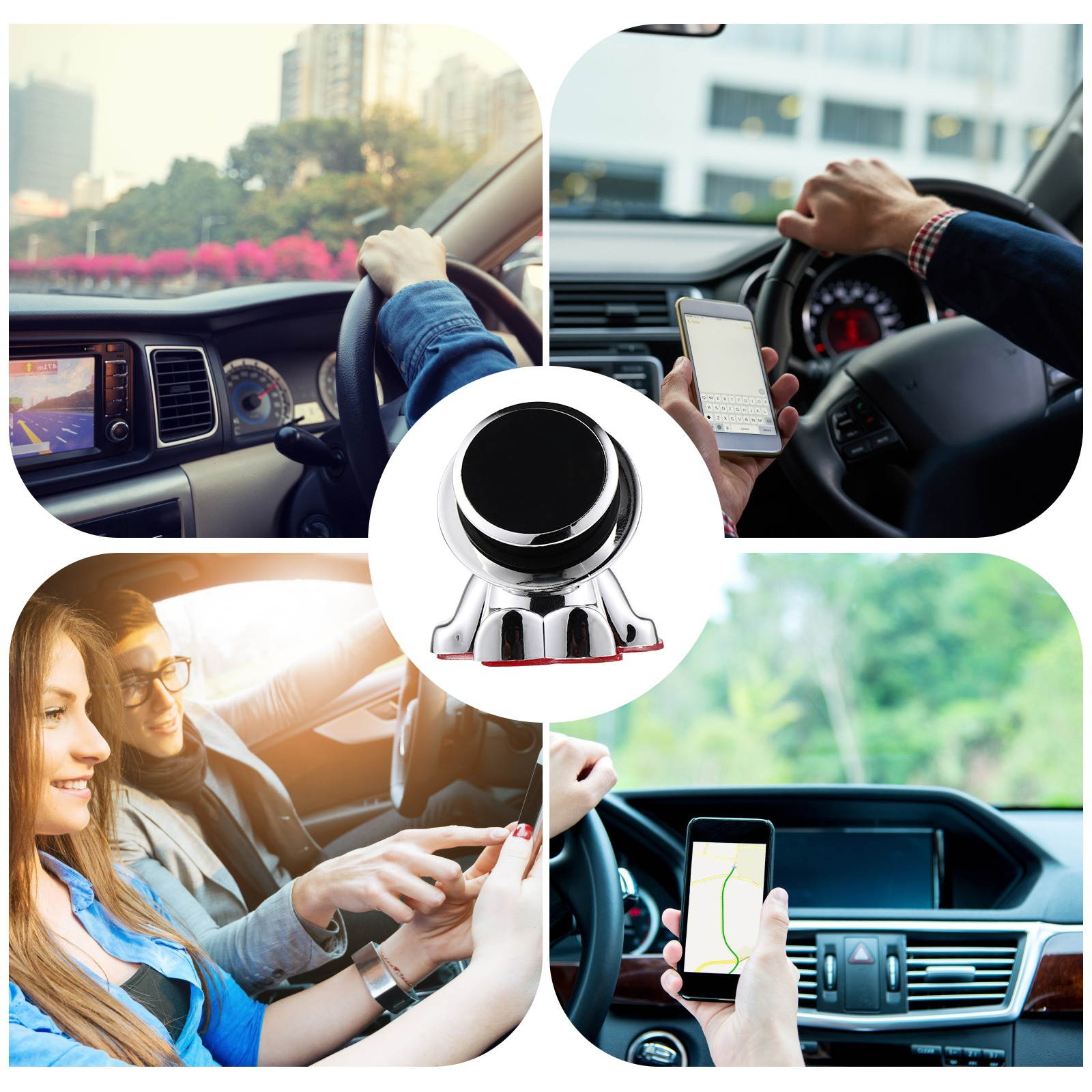 1 Set Car Mounted Phone Stand Sensing Phone Storage Bracket Car Phone Holder