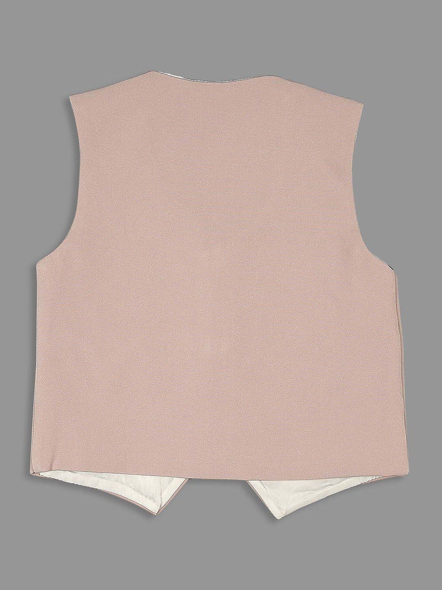 Fourfolds Boys Blue & White Solid Full Sleeves Suit Set