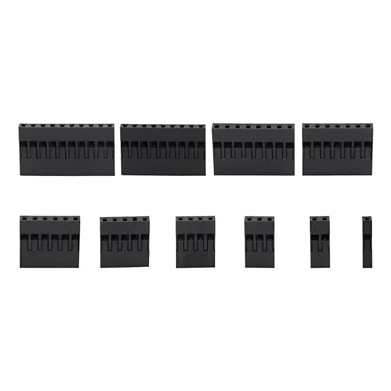 640Pcs 254mm Pitch Housing Connector Pin Male Female Plug Head Connector Assortment Kit