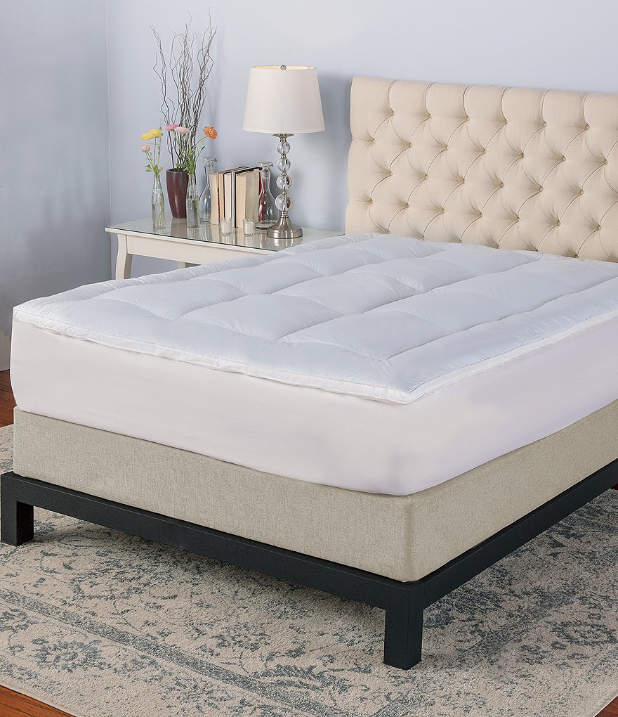 Sensorpedic Memory Cloud 3.5#double; Gel-Infused Memory Foam & Fiber Mattress Topper