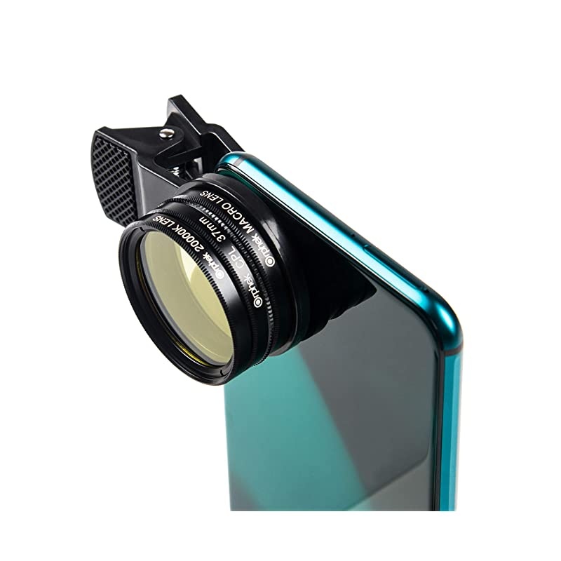 LENS 2020 Kit for Smartphones 4 Included Macro CPL 37mm Polarized 15000k Orange 20000k Yellow For ALL smartphone models iphone samsung huawei google pixel tablets and more