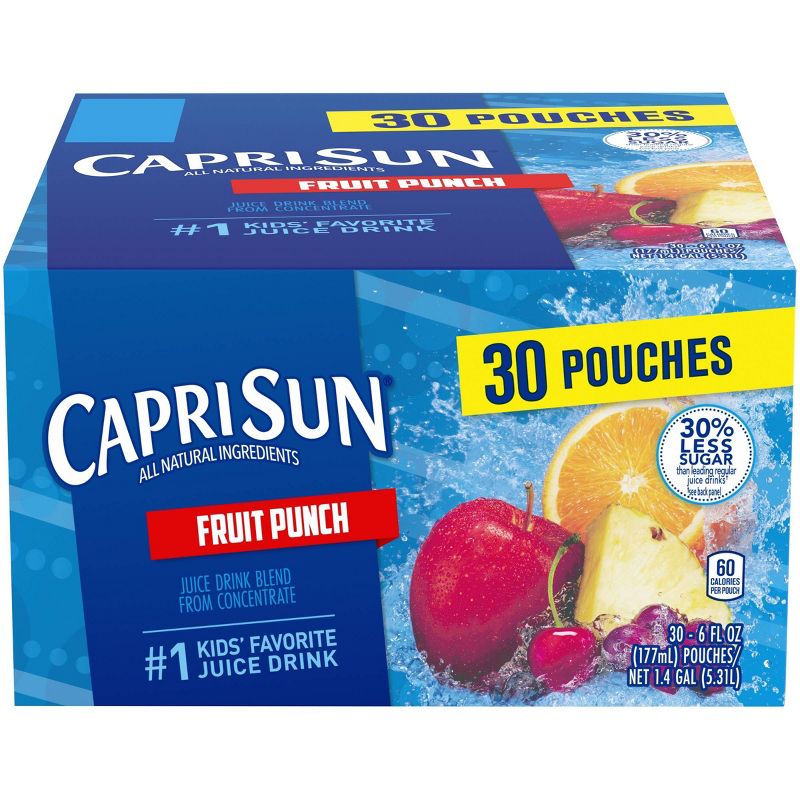 Capri Sun Fruit Punch Value Pack - 30pk/6 fl oz Pouches