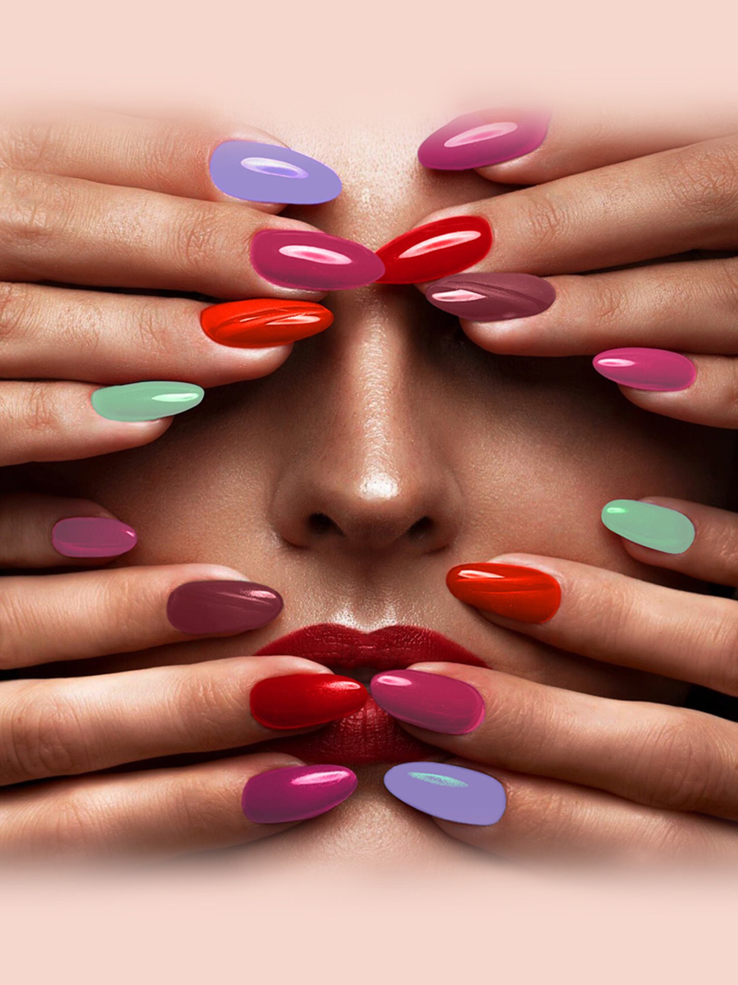 JUST HERBS 21 Free Nail Paint Wild Indian Rose - 6 ml