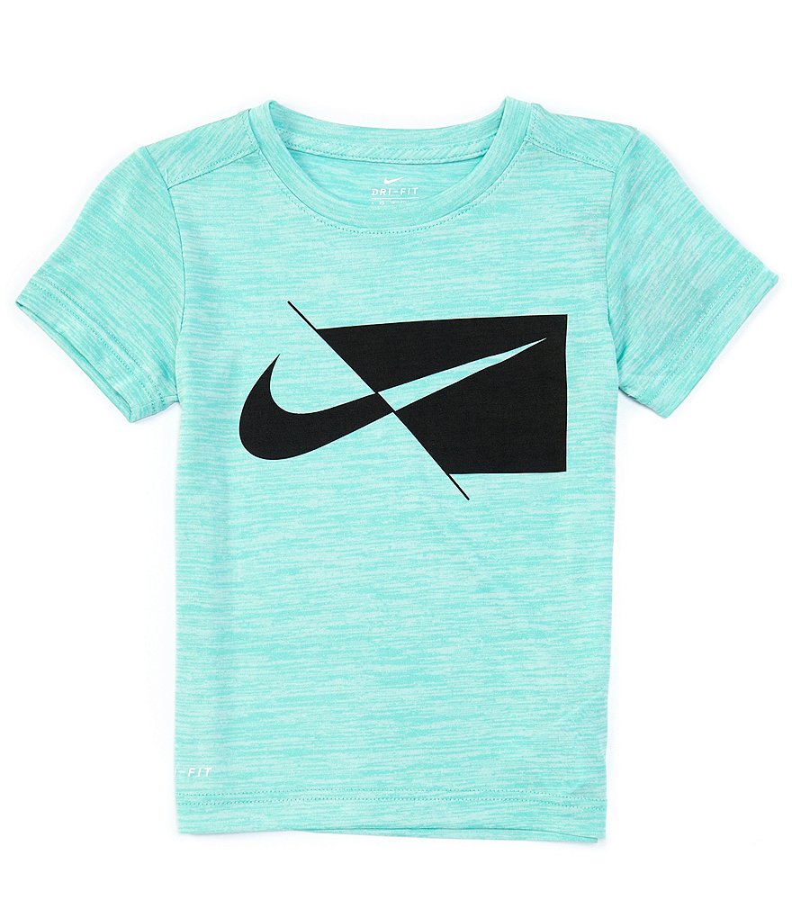 Nike Little Boys 2T-7 Short-Sleeve Split Logo Dri-FIT Tee