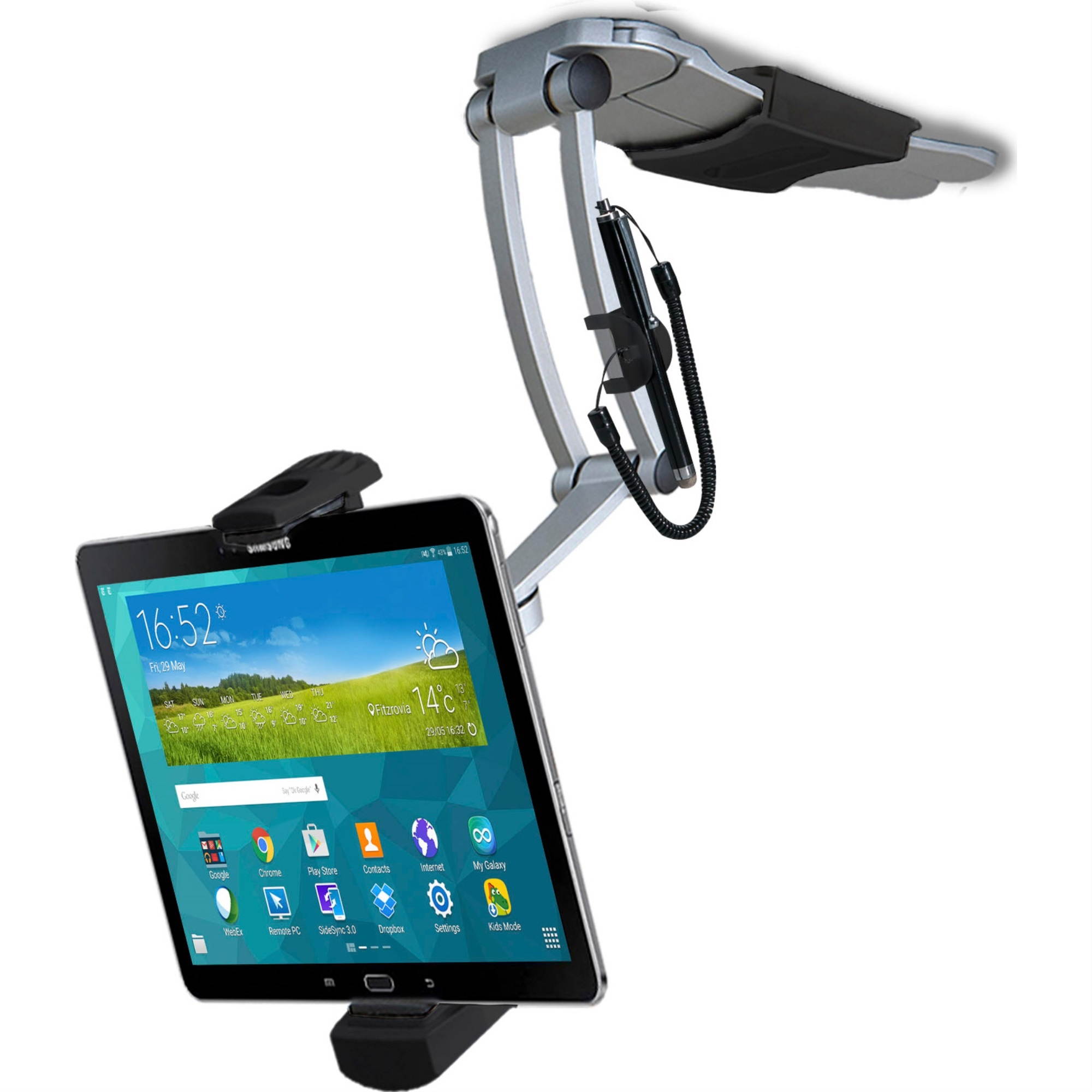 CTA Digital PAD-KMSB 2-in-1 Multi Flex Tablet Stand & Wall Mount, Black