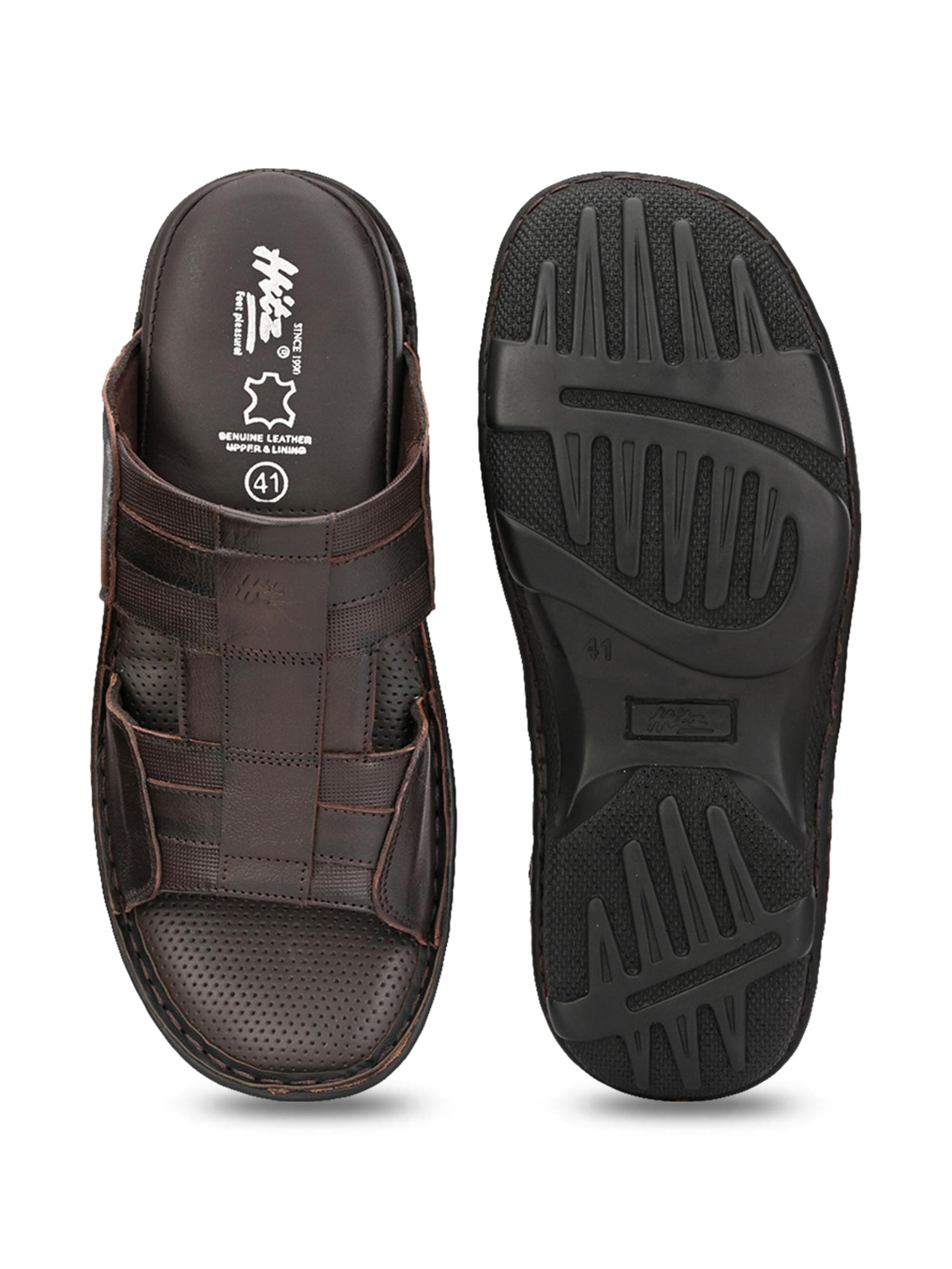Hitz Men's Brown Casual Sandals