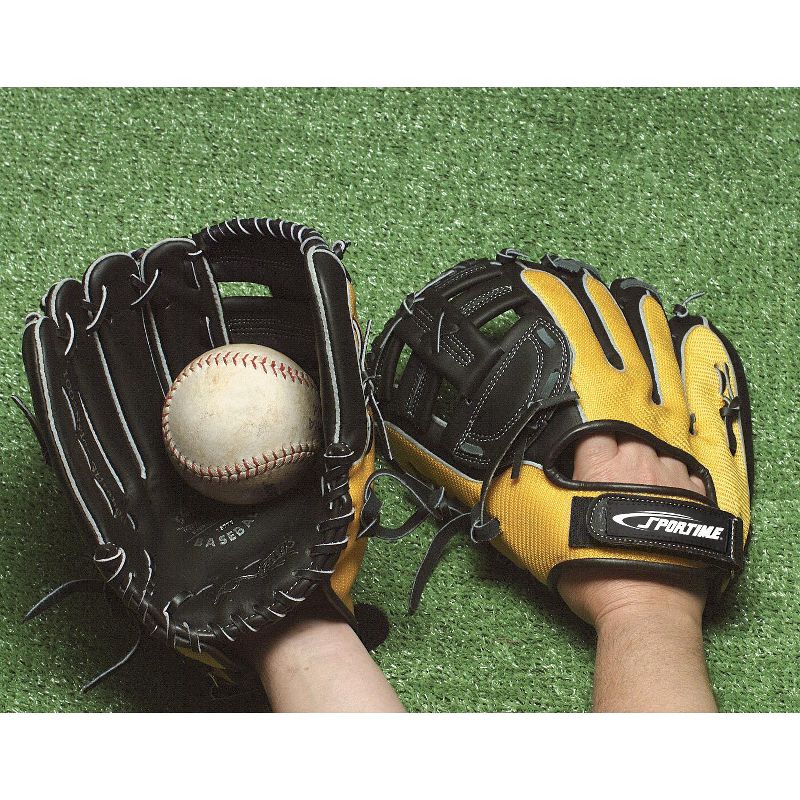 Sportime Yeller Left-Handed Thrower Baseball Glove, Intermediate, Ages 10 to 16