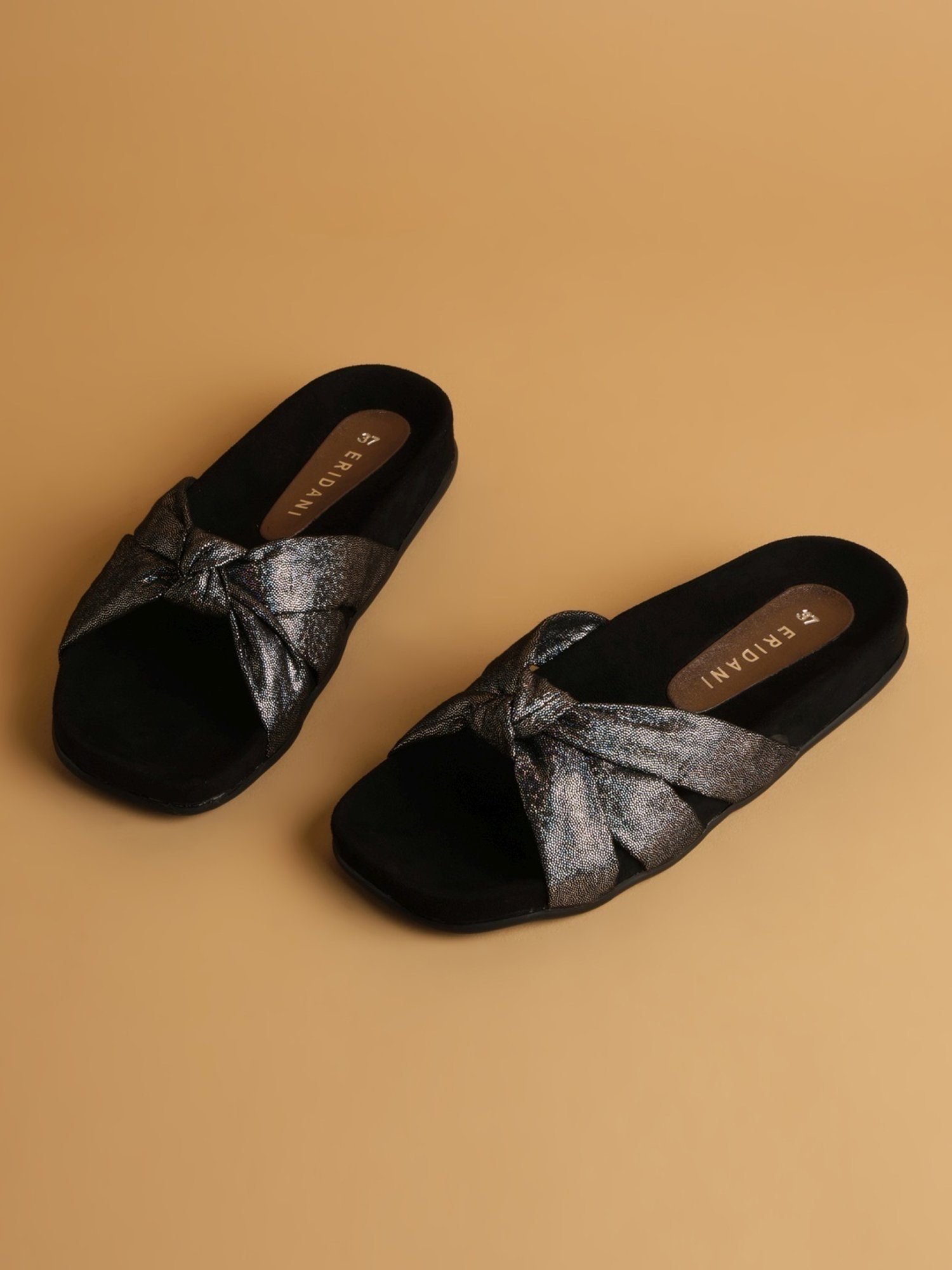 Eridani Women's Ceraa Black Casual Sandals