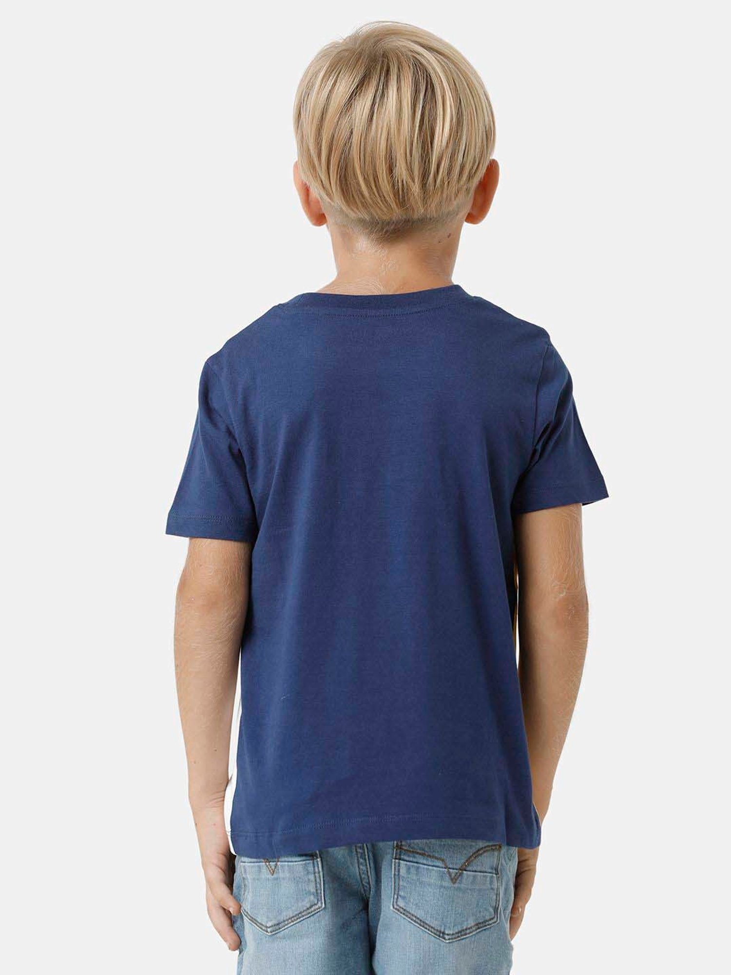 Kate & Oscar Kids Multicolor Cotton Color Block T-Shirt
