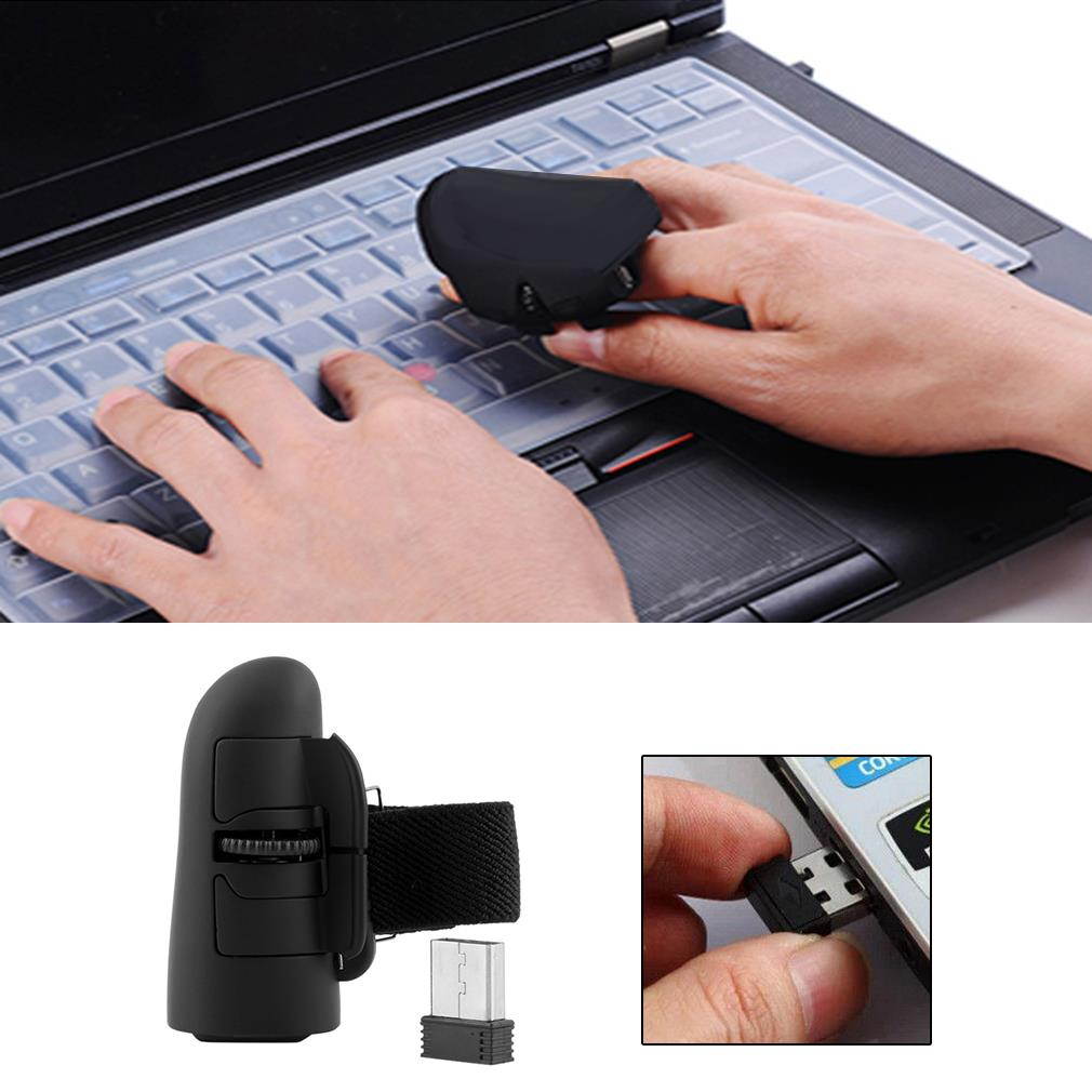 HXSJ Ergonomic Optical Office 2.4G Wireless Gaming Mouse Mice Adjustable 2400 DPI with 6 Buttons for Laptop PC Notebook Computer