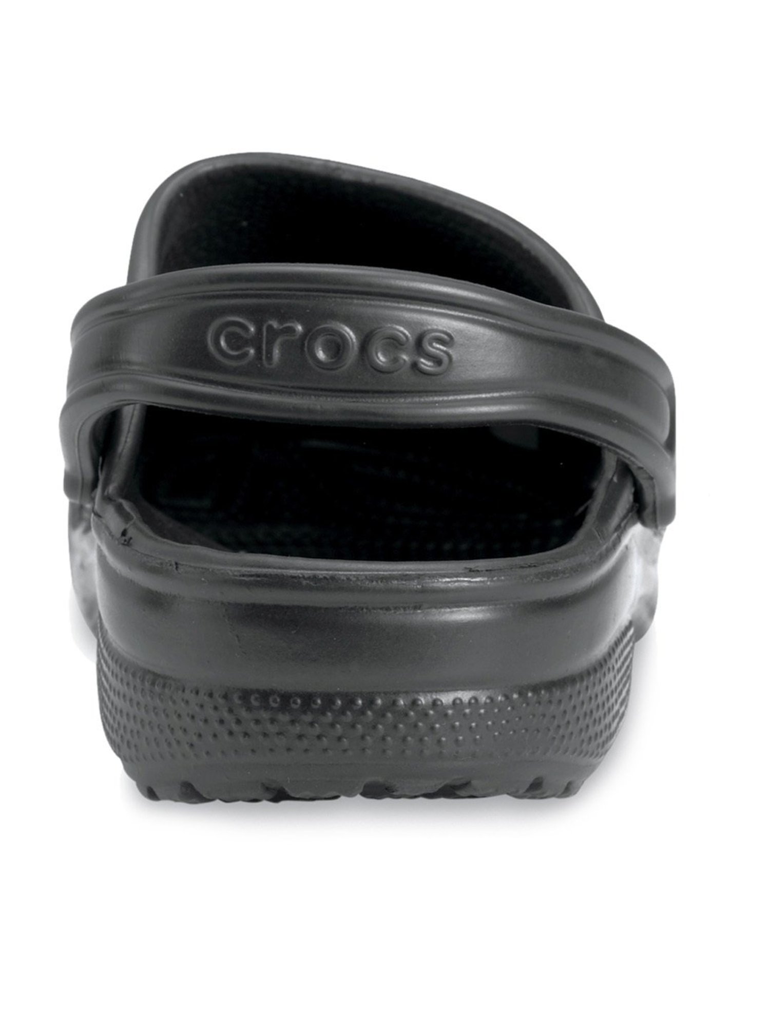 Crocs Men's Classic Black Back Strap Clogs