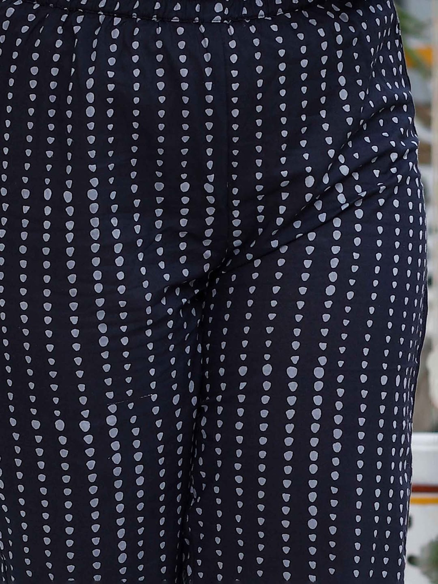 Miravan Black Printed Kurta & Palazzo Set