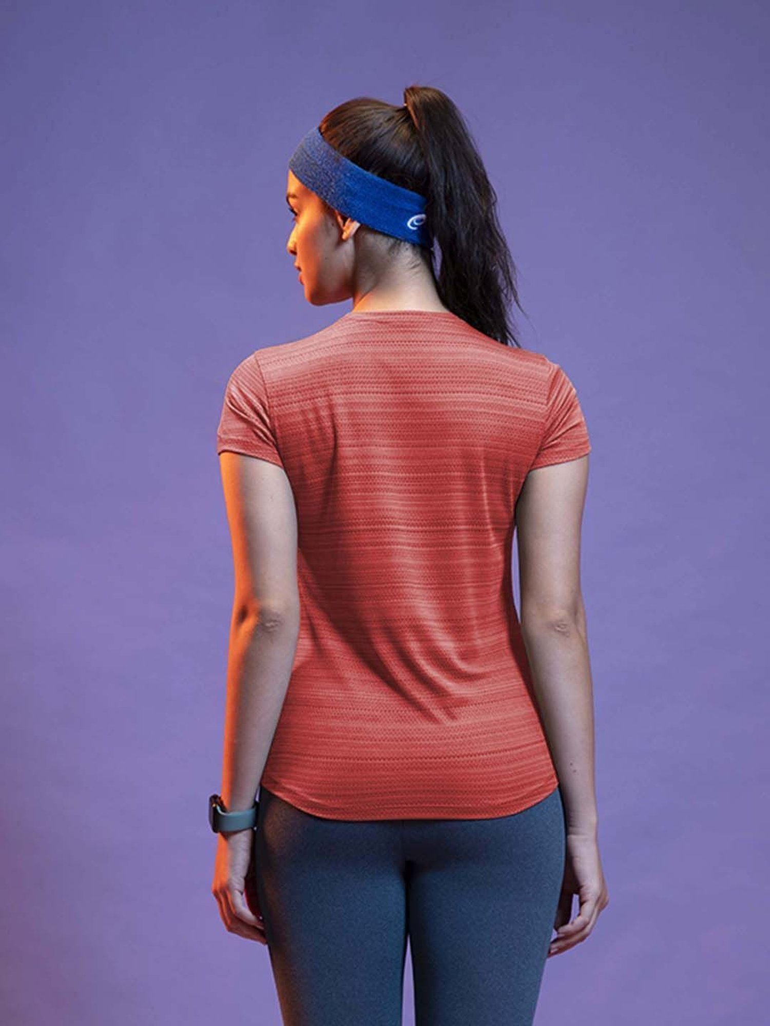 Columbia Pink Regular Fit Sports T-Shirt