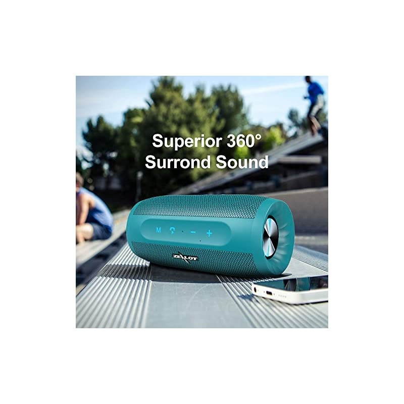 Wirless Speakers Portable Bluetooth Speakers 20W S16 MusicUnicorn Loud Stereo Sound & Handfree Calling,External Charger 4000mAh Battery Compatible with iPhone, Samsung, Huawei -Blue