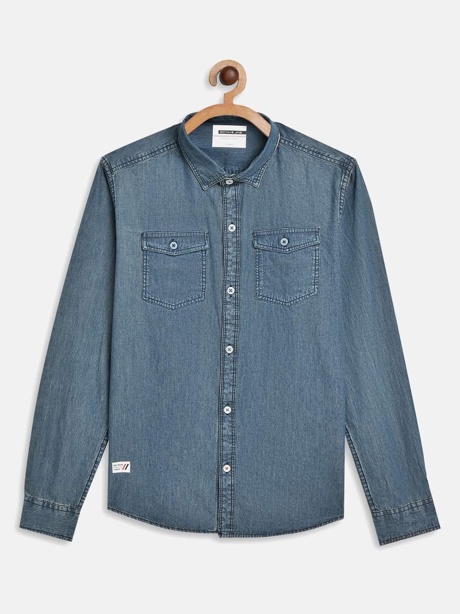 Octave Kids Blue Cotton Shirt