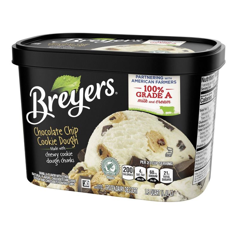 Breyers Chocolate Chip Cookie Dough Frozen Dairy Dessert - 48oz