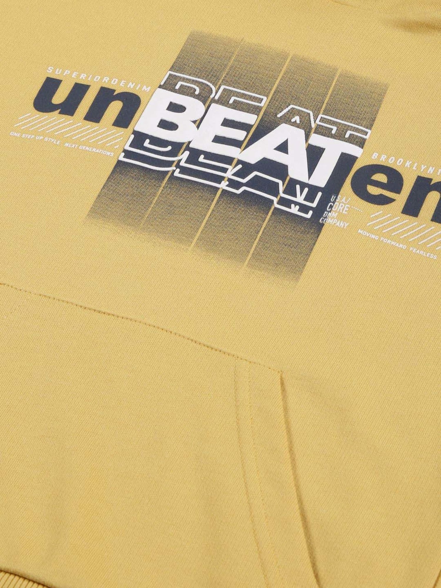 Allen Solly Junior Orange Cotton Regular Fit Full Sleeves Sweatshirt