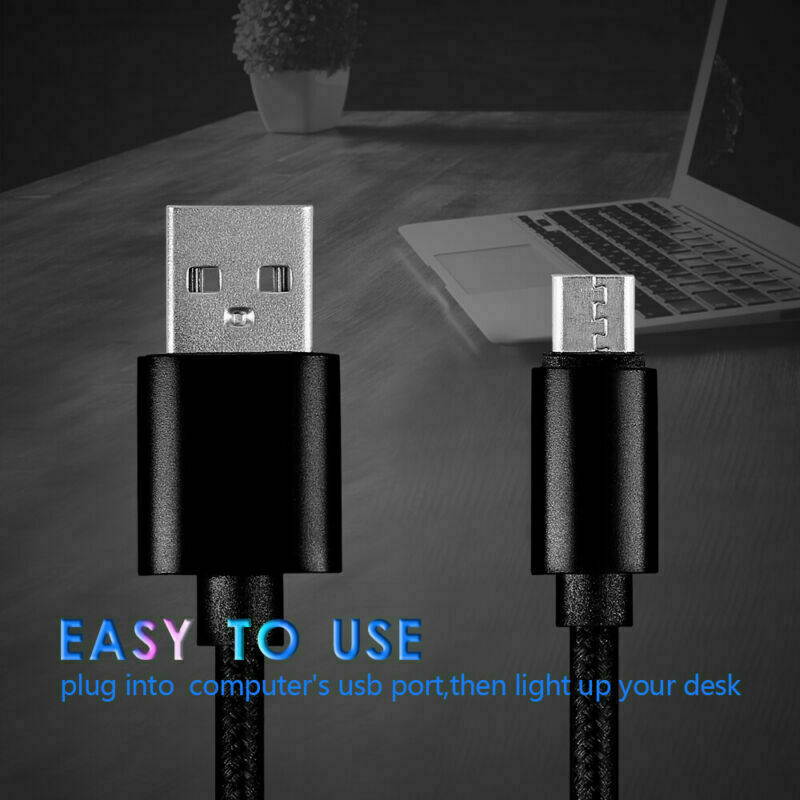 LED Gaming RGB Mouse Pad Large Smooth Surface Anti-Slip USB Charging Mouse Mat