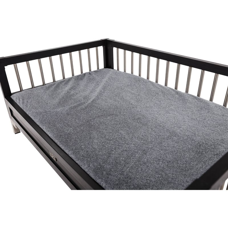 ECOFLEX Raised Dog Bed with Memory Foam Cushion - Espresso-  Large