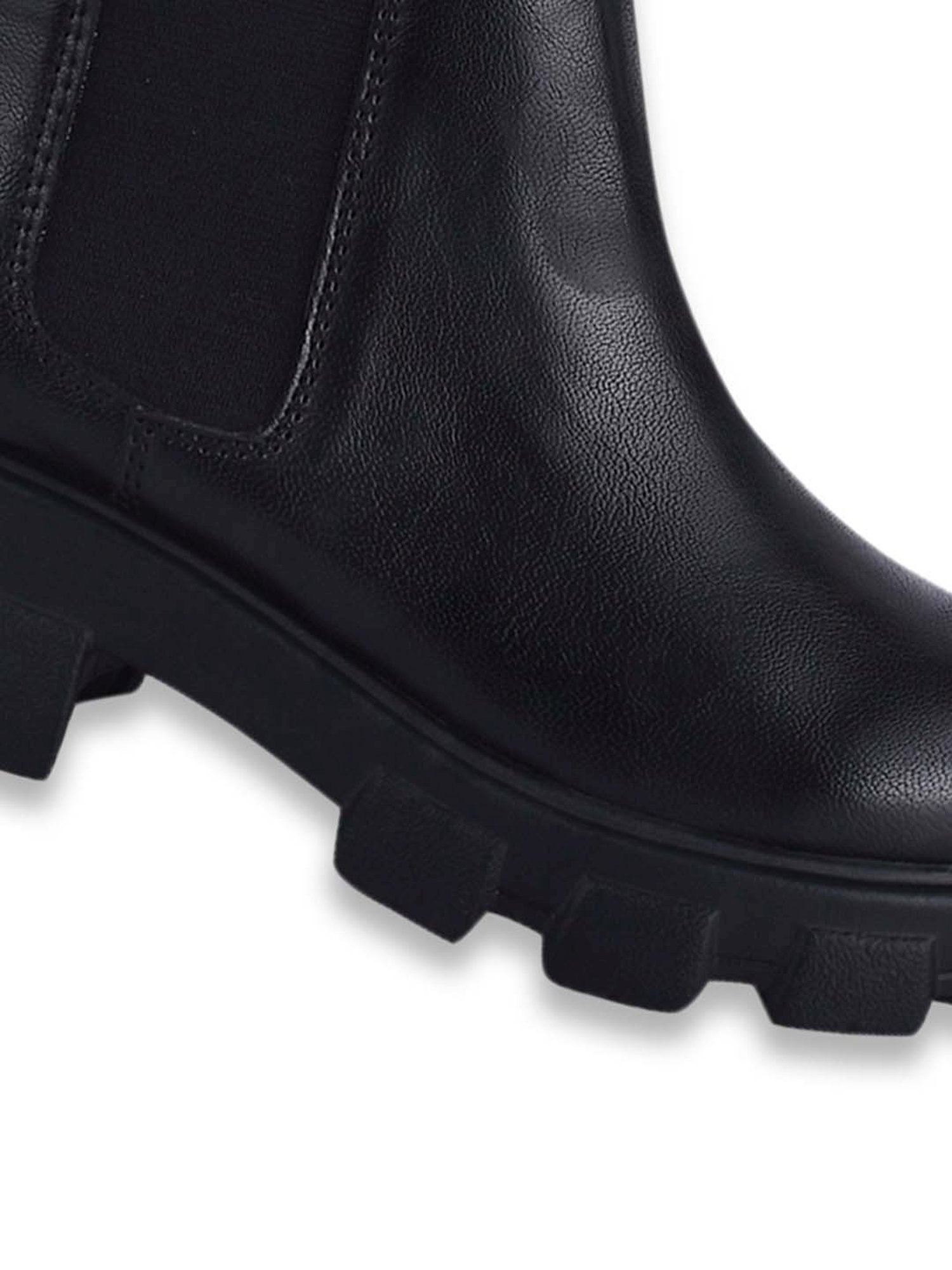 Shoetopia Women's Black Chelsea Boots