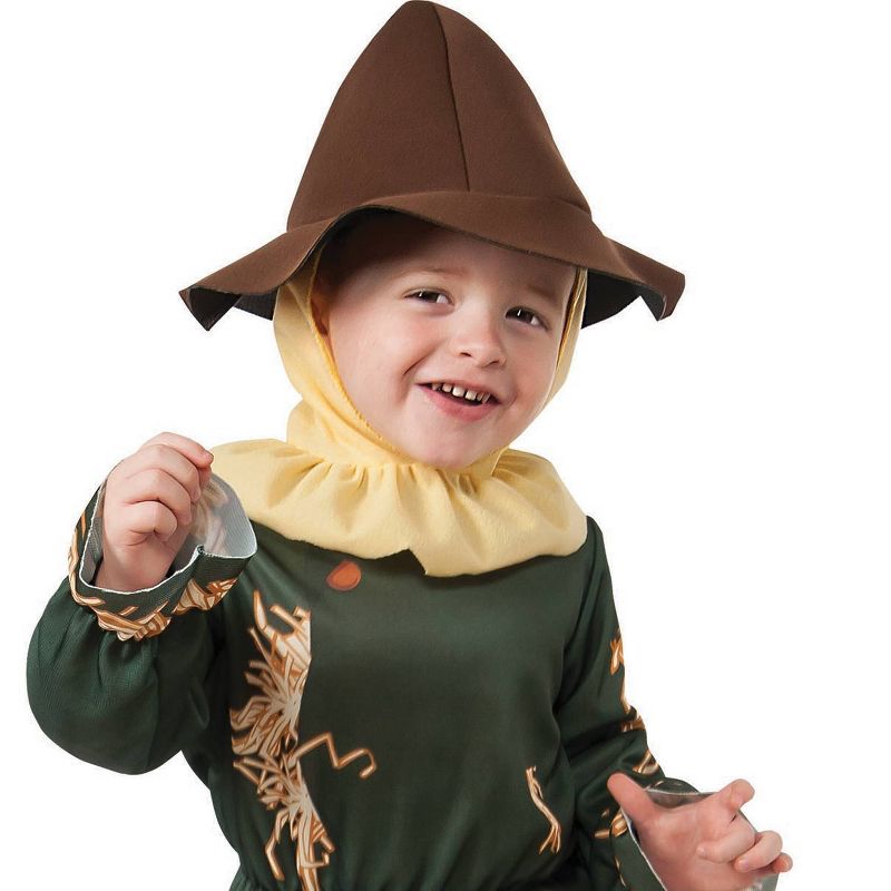 Toddler Scarecrow Halloween Costume Brown/Green 2T-4T