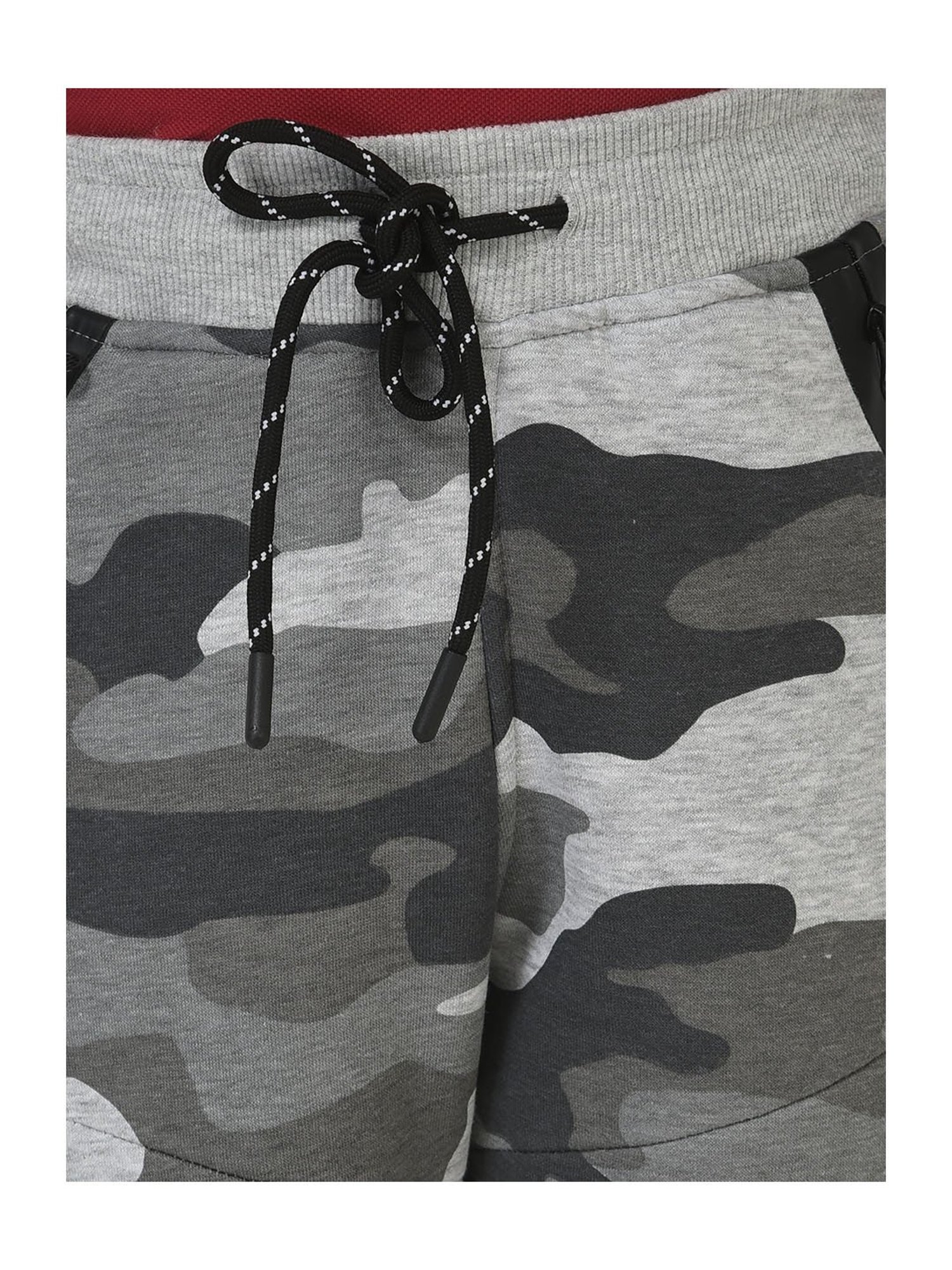Crimsoune Club Boys Grey Camouflage Joggers