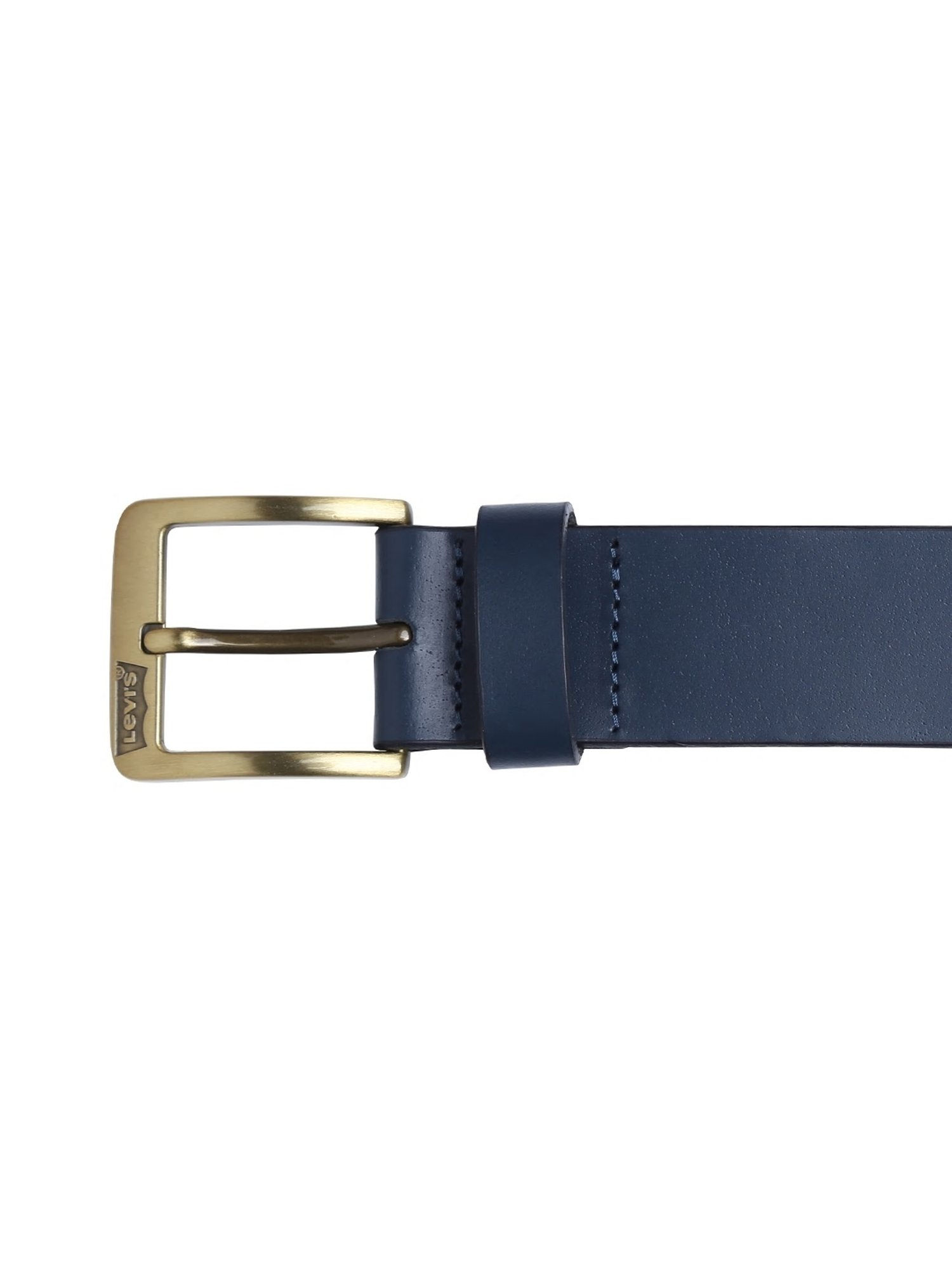 Crusset Black Leather Formal Belt for Men