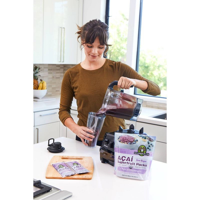 Sambazon Açaí Pure Unsweetened Superfruit Frozen Smoothie Packs - 400g