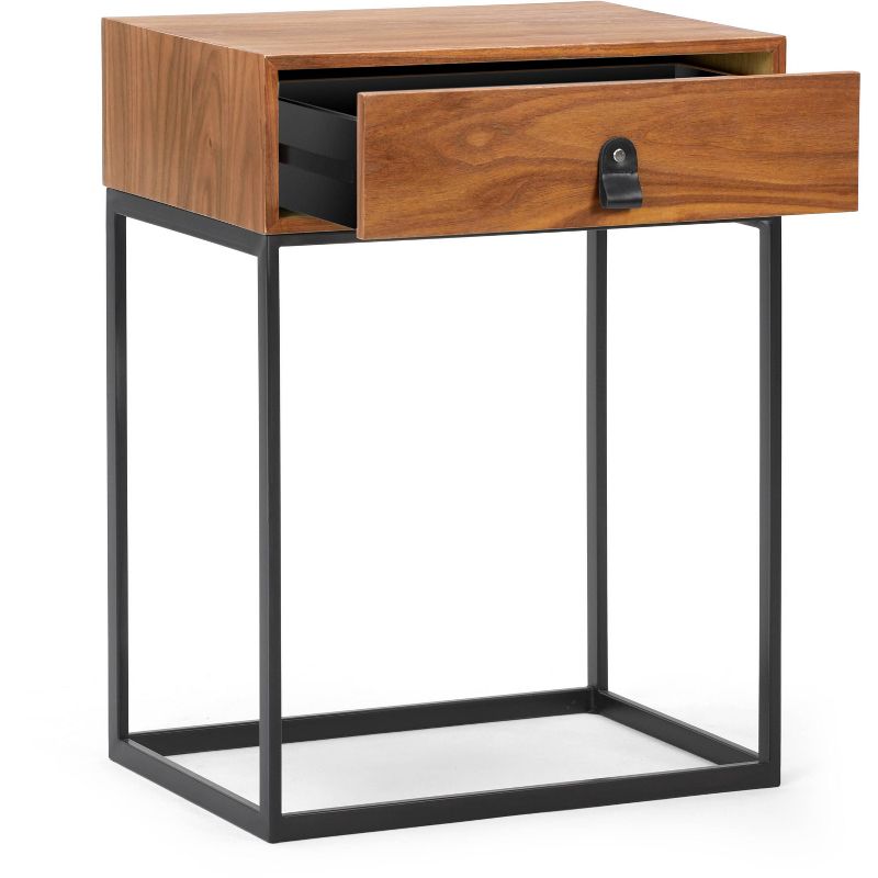 Milo Side Table Walnut - ClickDecor