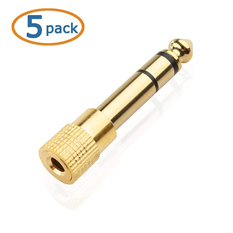 5Pack 14 to 18 Headphone Adapter