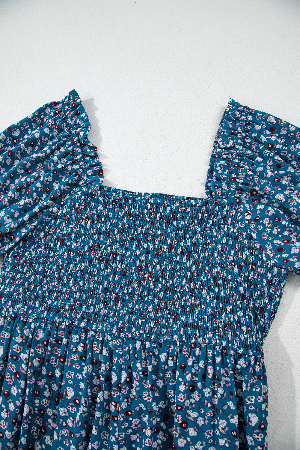 Gray Textured Wide Leg Overall with Pockets