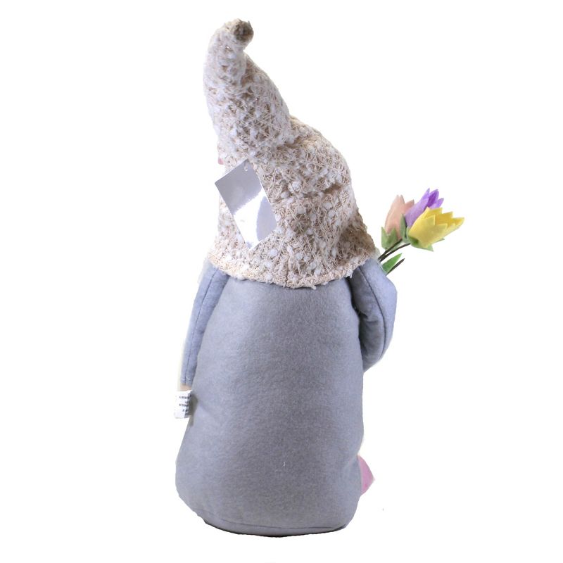 Plush 17.0" Spring Gnome With Tulips Flowers Butterfly  -  Decorative Figurines