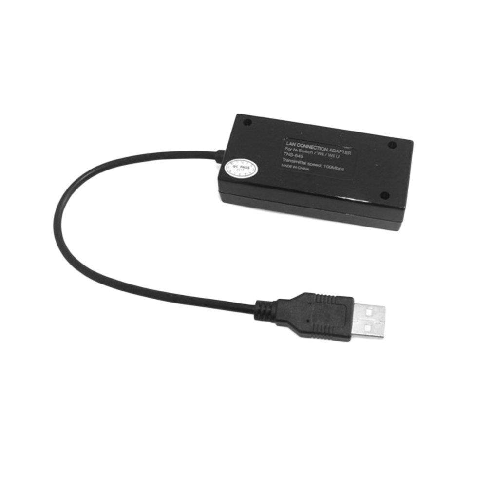 LAN Connection Adapter For N-Switch For Wii For Wii U 100Mbps USB 2.0 Interface High Stability Computer Gaming Accessories