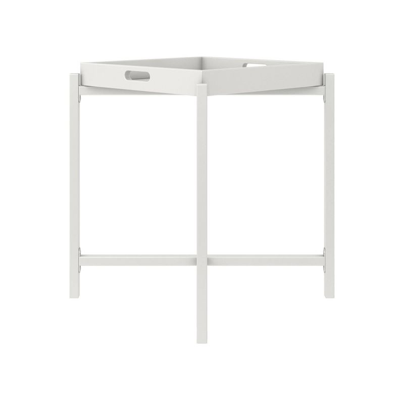 Coco Side Tray Table White - CosmoLiving by Cosmopolitan