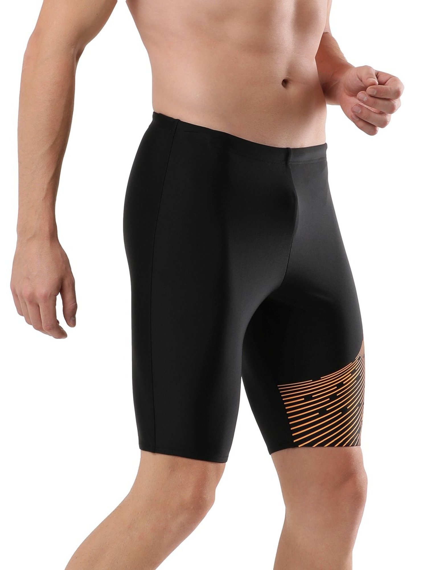 Speedo Black Regular Fit Printed Sports Shorts