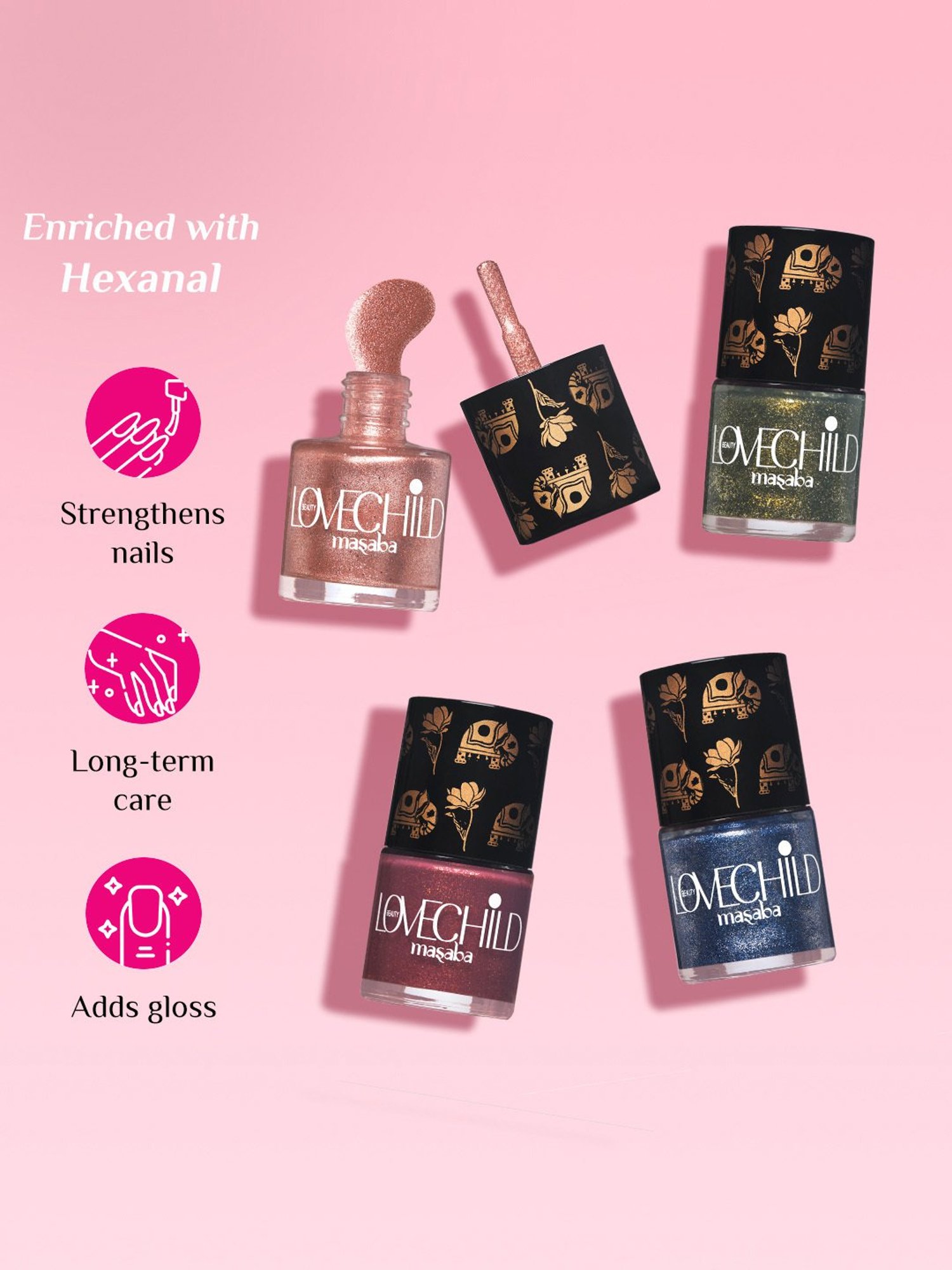 SUGAR Cosmetics Tip Tac Toe Nail Lacquer Classic 13 Blush-A-Bye Baby - 9 ml