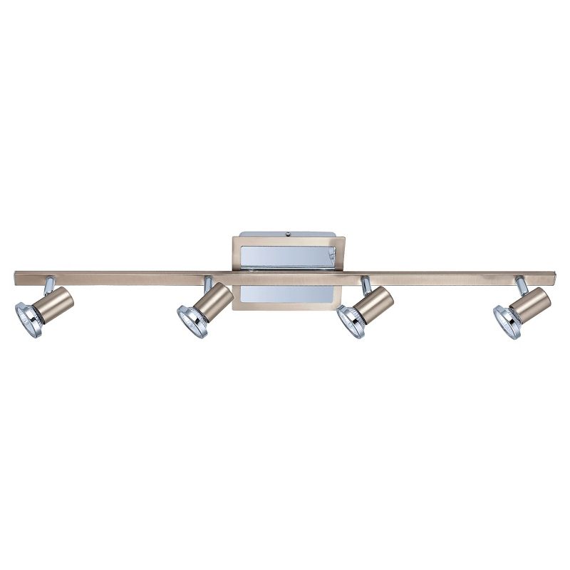 Rotello - 4 Ceiling Track Light 30.75 " Long Matte Nickel & Chrome - Eglo