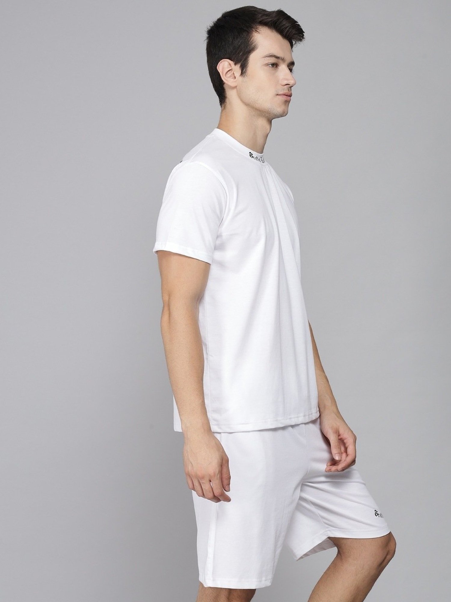 Griffel White Cotton Loose Fit Co-Ord Set