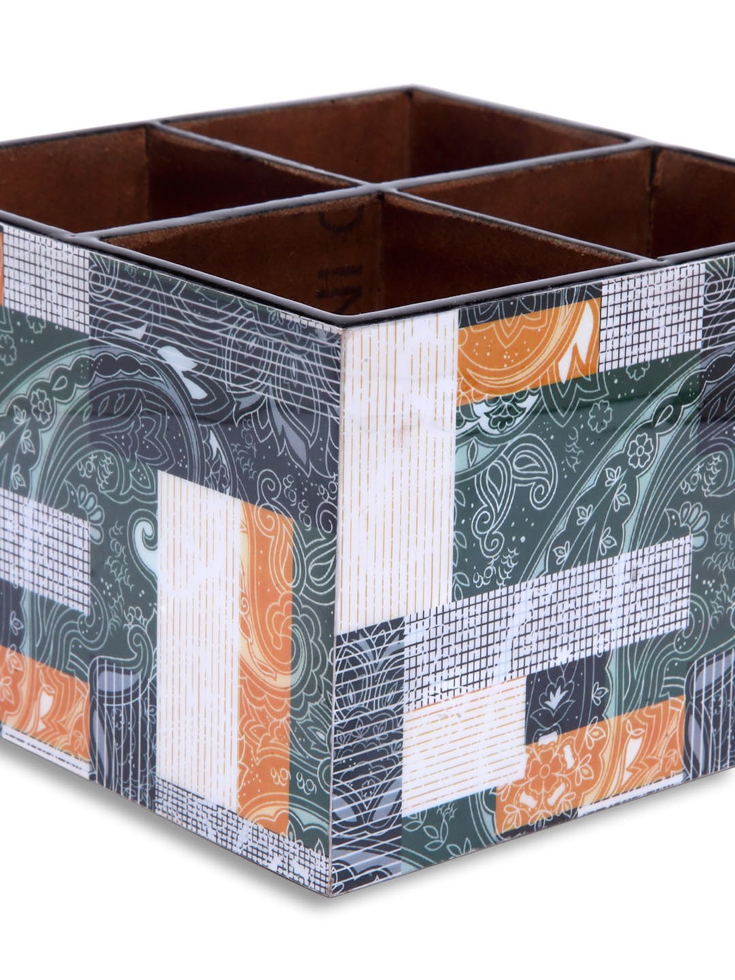 Romee Green Wood Printed Dining Essentials