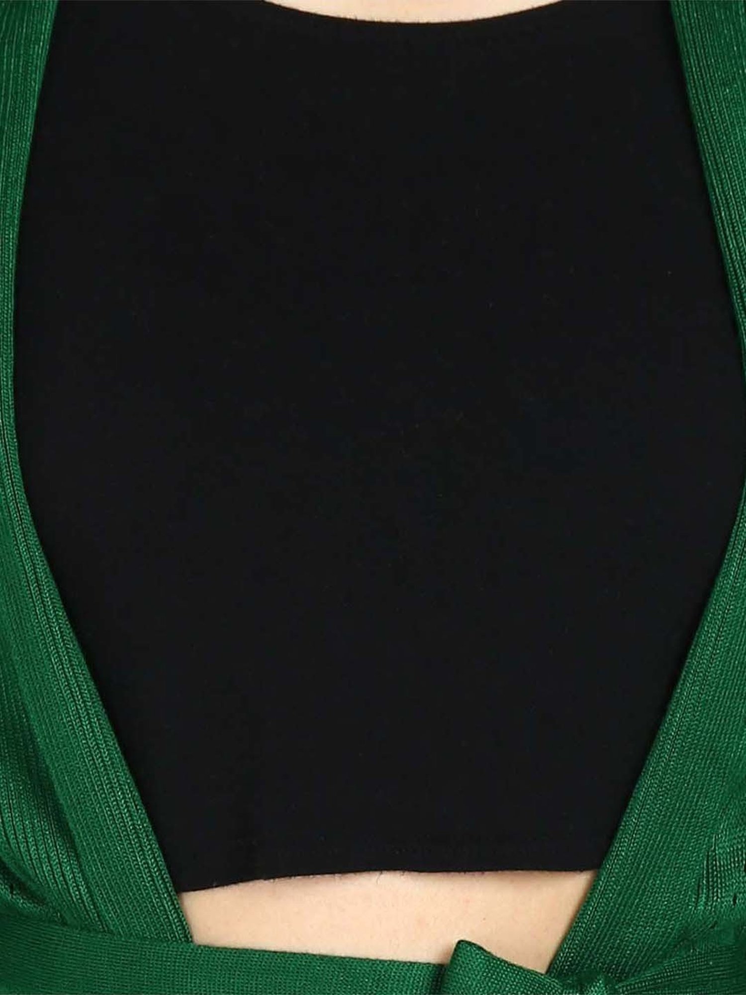 NEUDIS Green Self Pattern Long Shrug