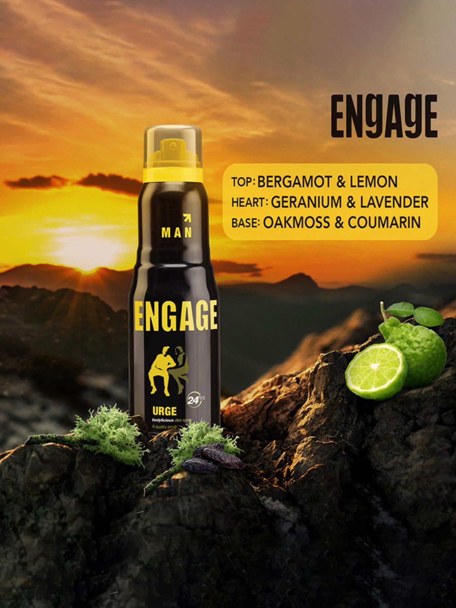 Engage Urge Deodorant for Men - 150 ml
