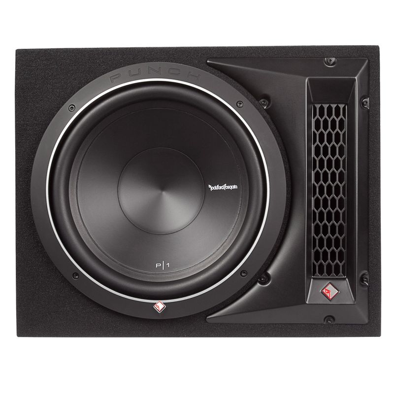 Rockford Fosgate P1-1X12 Punch 12 Inch 500 Watt 4-Ohm Single Loaded Vented Enclosure (4 Pack)